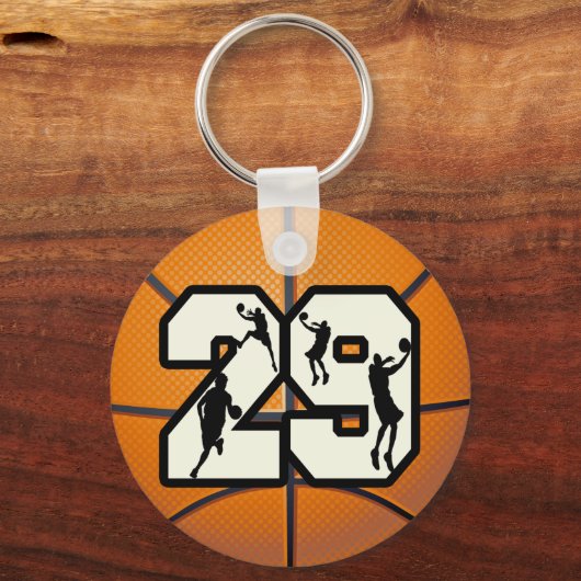 Porte-clés Numéro 29 Basketball (Recto)