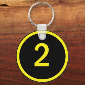 Porte-clés numéro 2 dans un cercle (Recto)