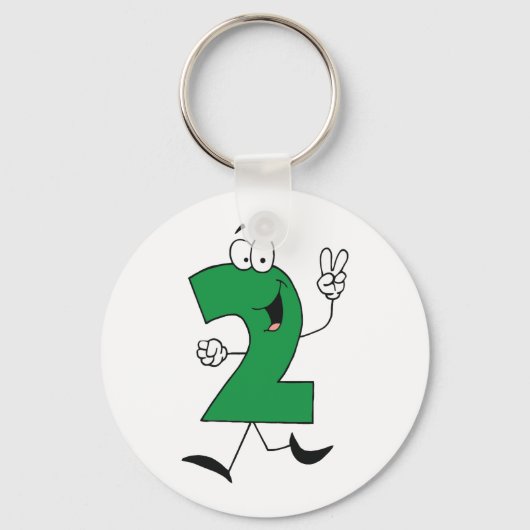 Porte-clés Numéro 2e Anniversaire Tshirts et cadeaux (Recto)