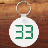 Porte-clés Numéro - 33 (Recto)