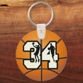 Porte-clés Numéro 34 Basketball (Recto)