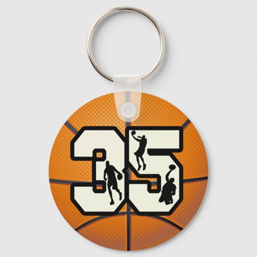 Porte-clés Numéro 35 Basketball (Recto)