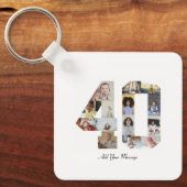 Porte-clés Numéro 40 - Collage photo (Recto)