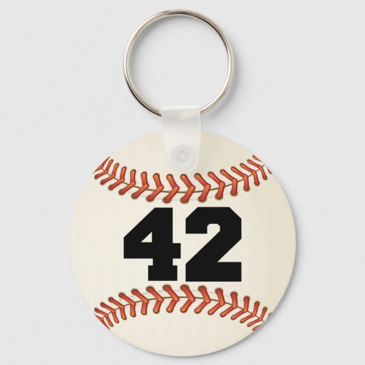 Porte-clés Numéro 42 Baseball (Recto)