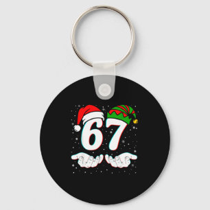 Porte-clés Numéro 67 Correspondant Six Sept 6 7 Mème 6-7 Noël