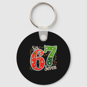 Porte-clés Numéro 67 Drôle Six Sept 6 7 Mème Lumière de Noël