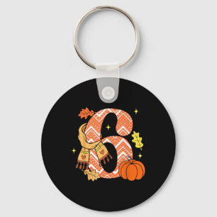 Porte-clés Numéro 6 67 Automne Citrouille Mème Drôle Six Sept