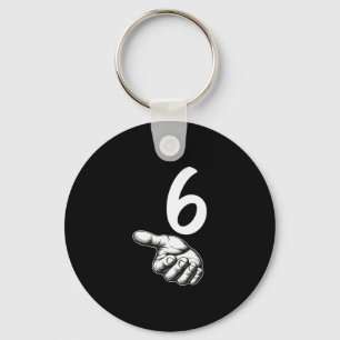Porte-clés Numéro 6 Duo assorti 67 Mème Argot Gen Alpha Salle