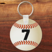 Porte-clés Numéro 7 Baseball (Recto)