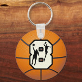 Porte-clés Numéro 8 Basketball et joueurs (Recto)