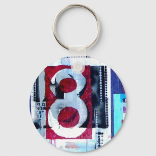 Porte-clés "Numéro 8" porte - clé