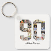 Porte-clés Numéro 90 - Collage photo (Recto)