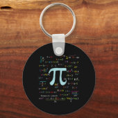 Porte-clés Numéro Cercle Pi Formules Nerdy Mathématiciens Pi (Recto)
