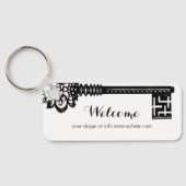 Porte-clés Numéro de chambre Location Business Skeleton Key P (Verso)