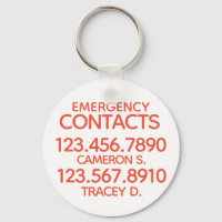 Numéro de contact d'urgence