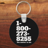 Porte-clés Numéro de ligne téléphonique sur le suicide Sensib (Verso)