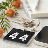 Porte-clés Numéro de sport 44 (Devant Droit)