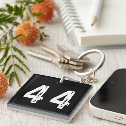 Porte-clés Numéro de sport 44 (Devant Droit)