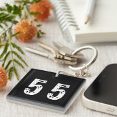 Porte-clés Numéro de sport 55 (Devant Droit)