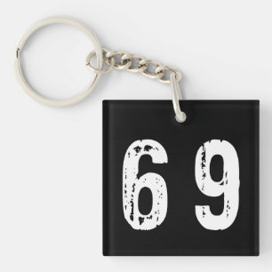 Porte-clés Numéro de sport 69