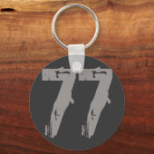 Porte-clés Numéro De Style Érodé 77 (Recto)