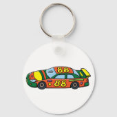 Porte-clés Numéro de voiture de course 88 (Verso)