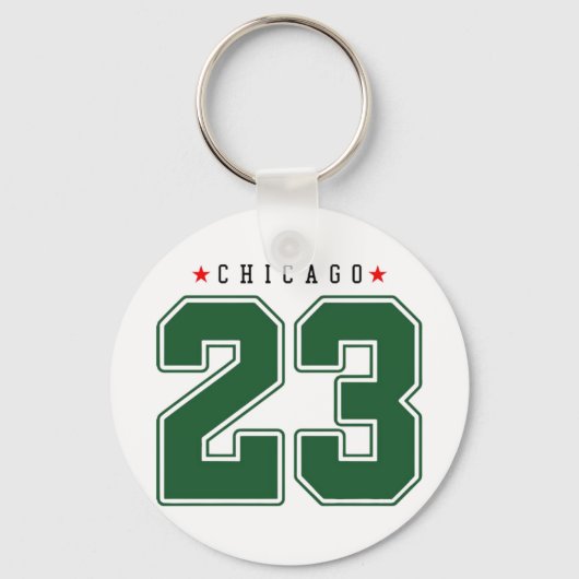 Porte-clés Numéro d'équipe de Chicago 23 (Recto)