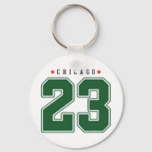 Porte-clés Numéro d'équipe de Chicago 23 (Verso)