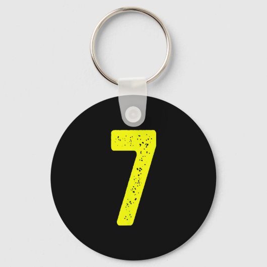 Porte-clés Numéro Drôle 7 67 Costume de Groupe de Corresponda (Recto)