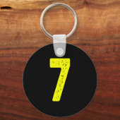 Porte-clés Numéro Drôle 7 67 Costume de Groupe de Corresponda (Recto)