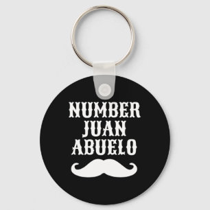 Porte-clés Numéro Juan Abuelo Espagnol Mexicain Meilleurs Cad