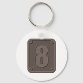 Porte-clés Numéro métallique Huit Porte - clé (Recto)
