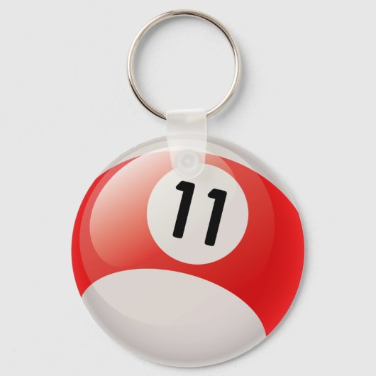 PORTE-CLÉS NUMÉRO ONZE BILLIARDS BALL (Recto)