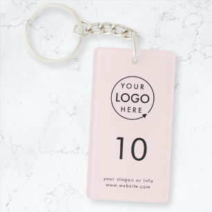 Porte-clés Numéro rose   Logo Business Property Room
