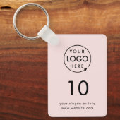Porte-clés Numéro rose | Logo Business Property Room Keychain (Recto)