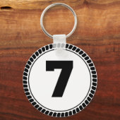 Porte-clés Numéro Sept Cercle (Recto)