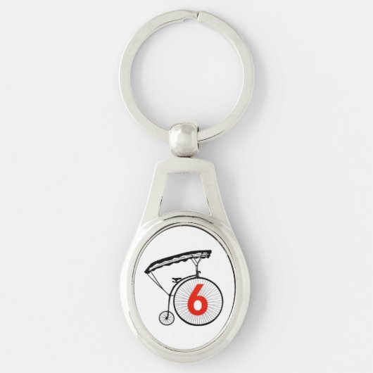 Porte-clés Numéro six (Devant)