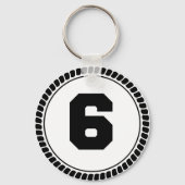 Porte-clés Numéro Six Cercle (Recto)