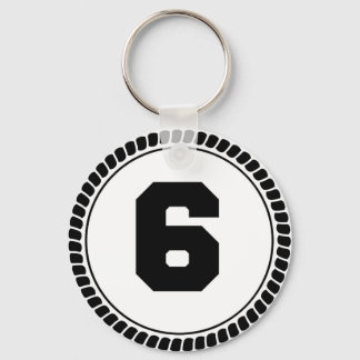 Porte-clés Numéro Six Cercle