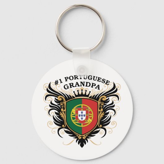 Porte-clés Numéro un grand-père portugais (Recto)