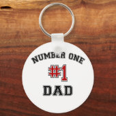 Porte-clés Numéro Un papa (Recto)