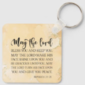 Porte-clés Numéros 6:24-26 Le Seigneur vous bénisse et vous g (Dos)