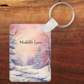 Porte-clés Numéros 6 Seigneur Bénissez-vous Bible Verse Scène (Verso)