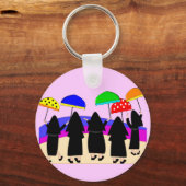 Porte-clés Nuns With Umbrellas "Expecting Rain" (Recto)