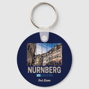 Porte-clés Nuremberg Bavière Vintage Allemagne Souvenir