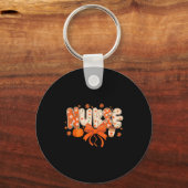 Porte-clés Nurse Fall Autumn Pumpkin Sce Coffee Thanksgiving (Recto)