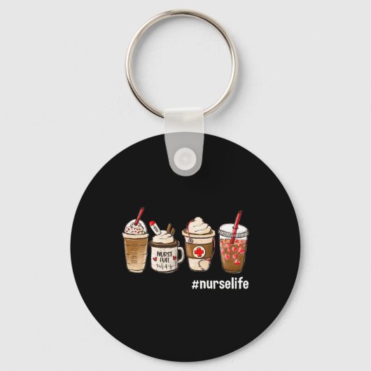 Porte-clés Nurse Life Funny Coffee Nurses (Recto)
