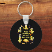 Porte-clés Nurse Life Nursing Duck Most Definitely Not All In (Recto)