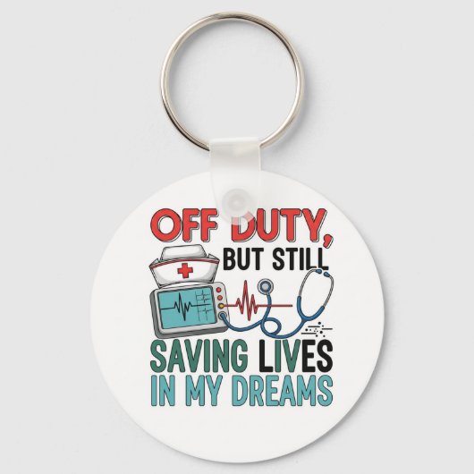Porte-clés Nurse off Duty (Recto)