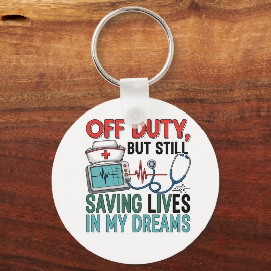 Porte-clés Nurse off Duty (Recto)